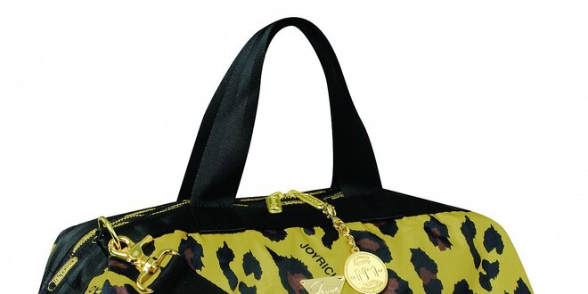 Žlto - hnedá kabelka s leopardím motívom