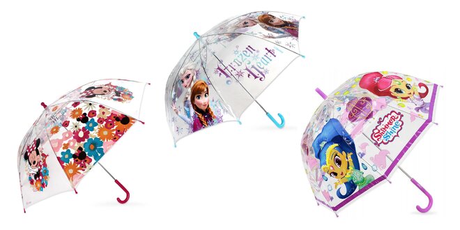 Rozprávkové dáždniky pre chlapcov i dievčatká