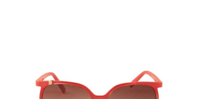 Dámske korálovo červené slnečné okuliare Calvin Klein