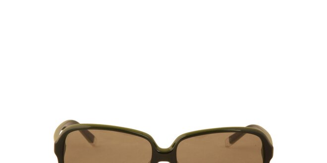 Dámske olivovo zelené slnečné okuliare Calvin Klein