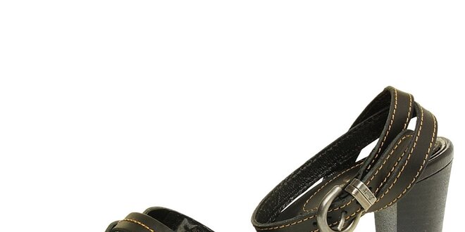 Dámske čierne remienkové sandálky Levis
