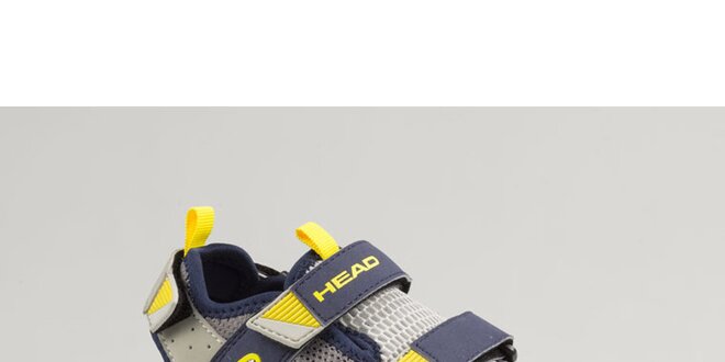 Dámske modro-žlté topánky s šedými detailmi Head