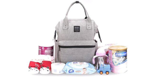 Praktický batoh pre mamičky s množstvom vreciek