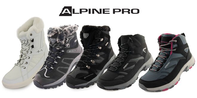 Zimná i outdoorová obuv Alpine Pro pre každého