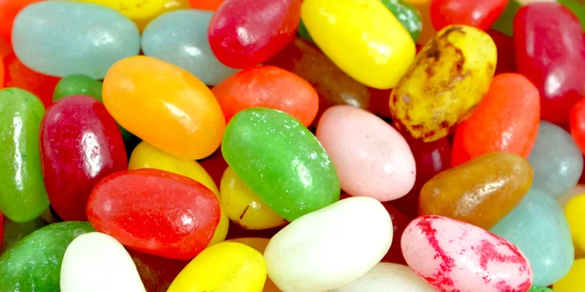 1 kg šťavnatých žuvacích cukríkov Jelly Beans