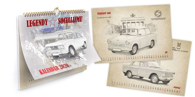 Kalendár legendárnych vozidiel socializmu
