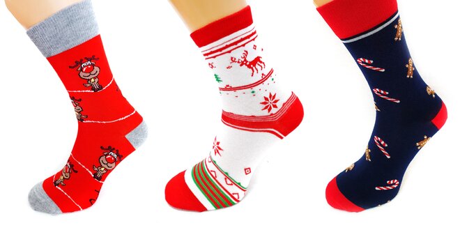 Bláznivé vianočné ponožky