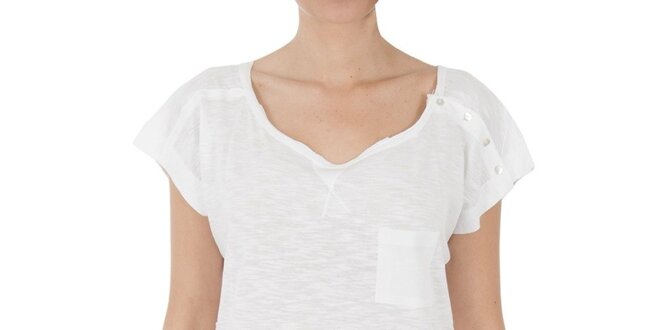 Dámske dlhé biele tričko s gombíkmi Women'Secret