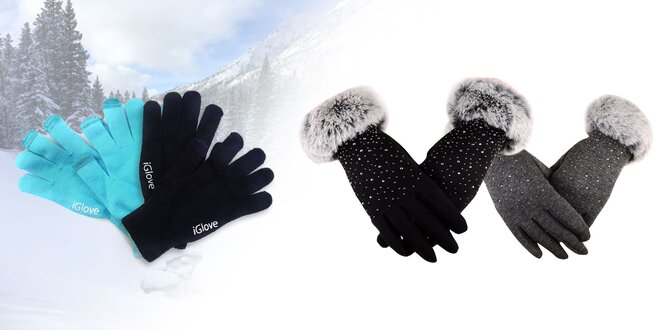 Zimné rukavice na prácu s dotykovým displejom