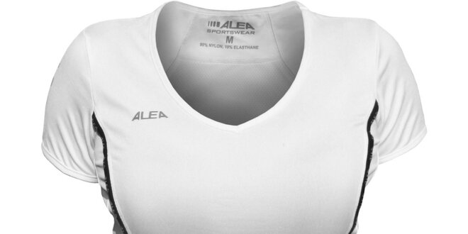 Dámske biele tričko s krátkými rukávmi ALEA