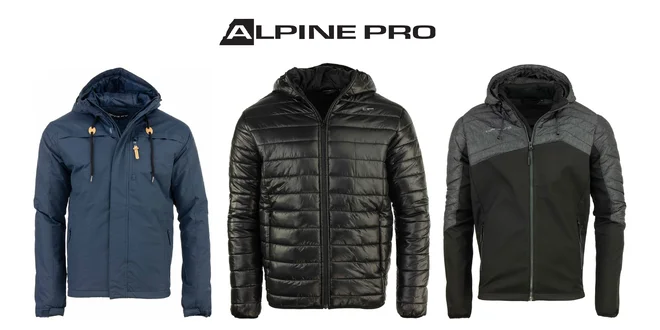 Pánske zimné bundy Alpine Pro