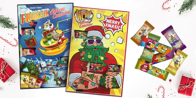 Zdravý adventný kalendár plný ovocných tyčiniek
