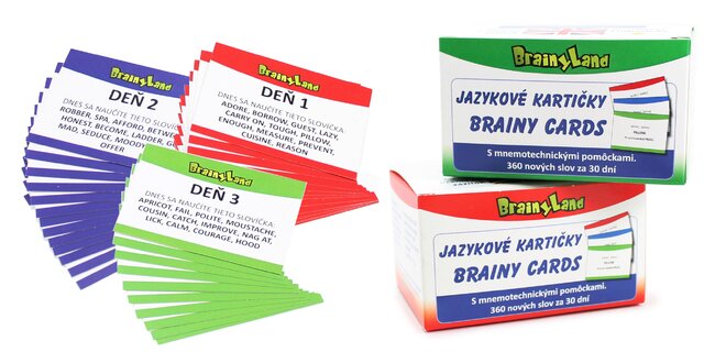 Netradičné jazykové kartičky BrainyLand