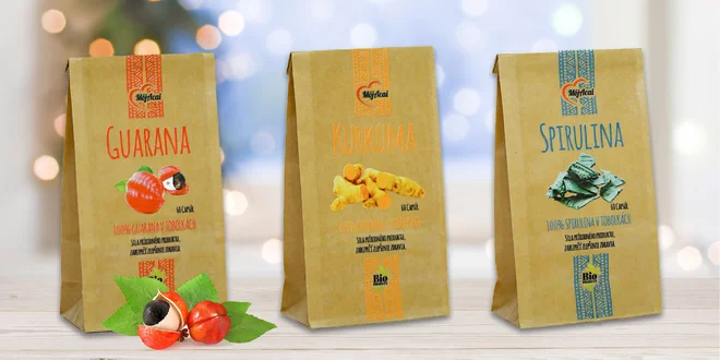 Tablety Zázvor, Pestrec mariánsky, Kurkuma, Spirulina, Senovka grécka alebo Guarana