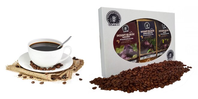 Degustačný balíček 3 druhov káv Mountain Gorilla