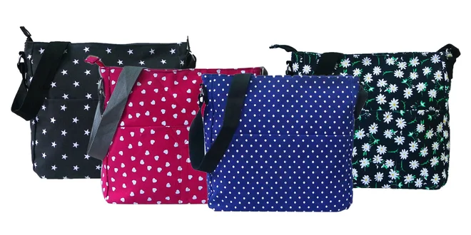 Praktická dámska crossbody taška: rôzne vzory a farby