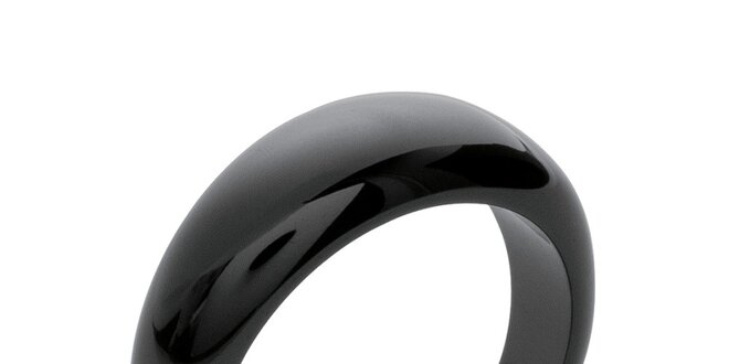 Dámsky čierny keramický prsteň La Mimossa