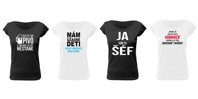 Dámske tričká s vtipnou potlačou