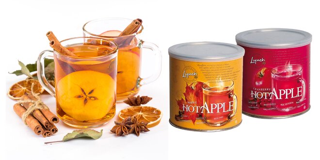 Kanadský instantný nápoj: jablko, hruška, brusnica alebo javor