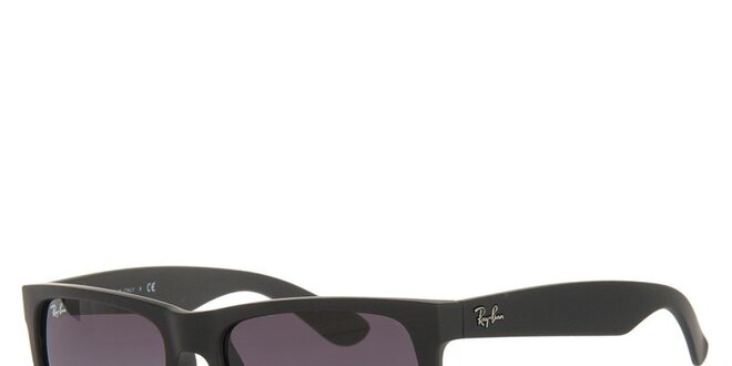 Čierne slnečné okuliare s plastovými obrubami Ray-Ban