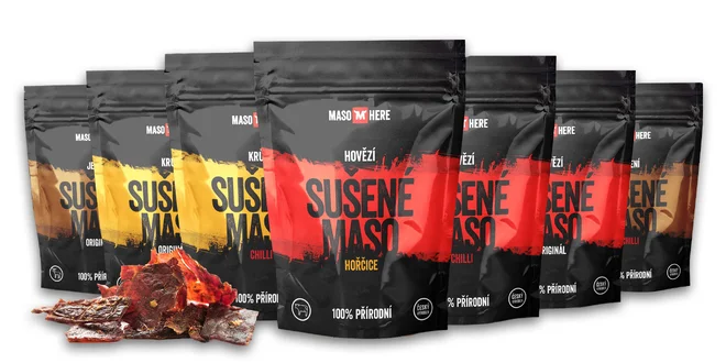 České sušené mäso: hovädzie, morčacie a jelenie