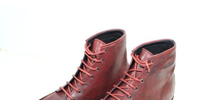 Pánske červeno-hnedé kotníčkové boty Energie