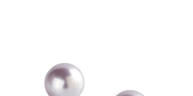 Dámske strieborné perlové náušnice Destellos