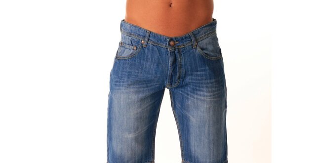 Pánske šisované džínsové šortky Celop