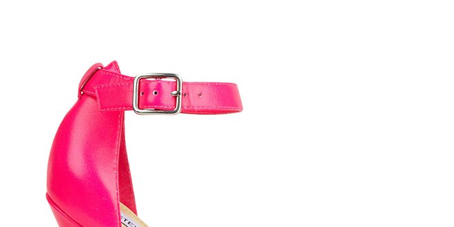 Dámske neonovo ružové páskové sandálky Steve Madden