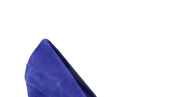 Dámske modro-fialové semišové lodičky Steve Madden