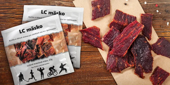Proteínová pochúťka: sušené bravčové mäso