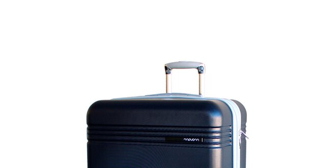 Tmavo modrý cestovný kufor na koliečkach Movom