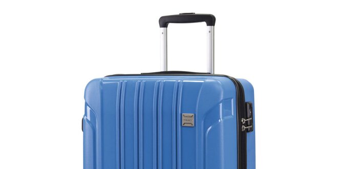 Modrý cestovný kufor na koliečkach Movom