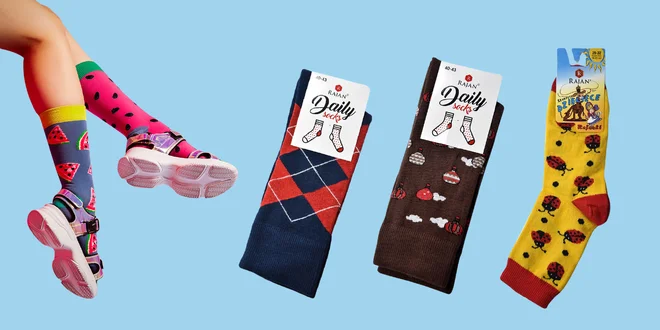 Veselé dámske, pánske a detské ponožky