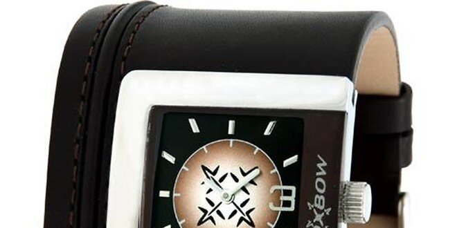 Dámske hnedé analogové hodinky Oxbow