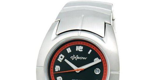Pánske oceľové analogové hodinky Oxbow