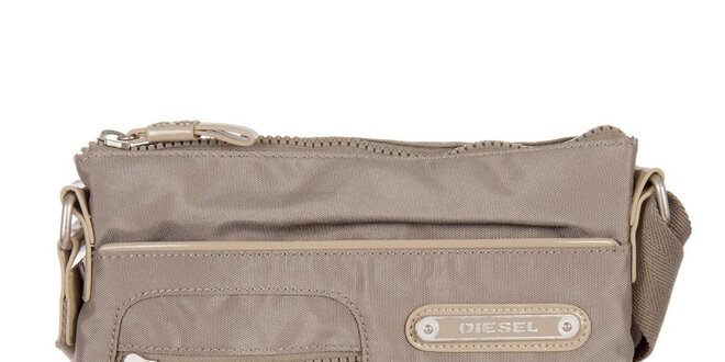 Šedo-béžová taška cez rameno Diesel