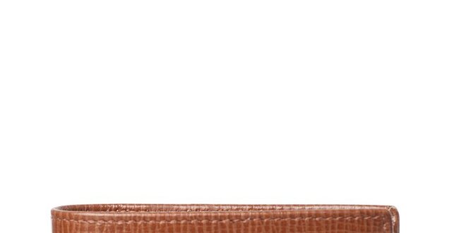 Karamelovo hnedá kožená peňaženka Gianfranco Ferré