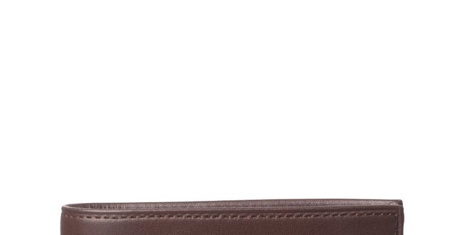 Tmavo hnedá kožená peňaženka Gianfranco Ferré