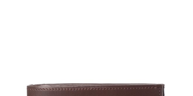 Ebenovo hnedá kožená peňaženka Gianfranco Ferré