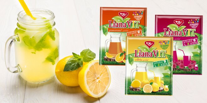 Prášok na prípravu vitamínového nápoja LianaVIT