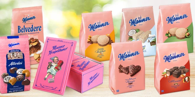 Sušienky i oplátky Manner: 14 sladkých variantov