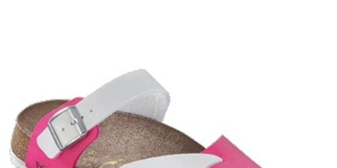 Dámske bielo-ružové papučky Papillio