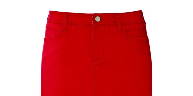 Dámska červená džínsová sukňa Fever