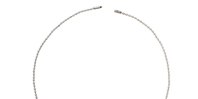 Dámsky náhrdelník s obdĺžnikovým príveskom Emporio Armani