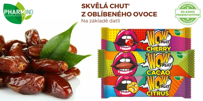 Datľové tyčinky Wow Fruit s ovocím i kakaom