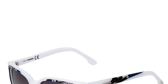 Dámske biele slnečné okuliare Diesel s potiskem
