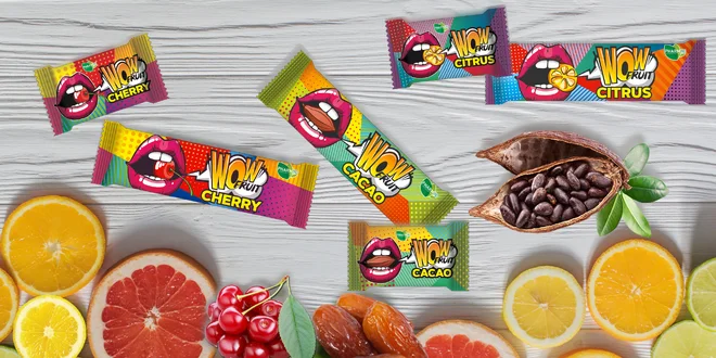 Datľové tyčinky Wow Fruit s ovocím i kakaom