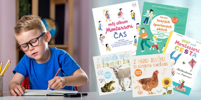 Montessori i ďalšie náučné a zábavné knihy pre deti