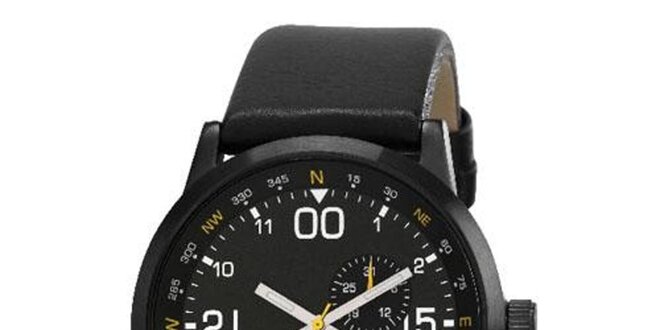 Pánske čierne analogové hodinky Axcen